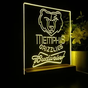 Memphis Grizzlies Budweiser LED Desk Light