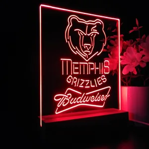 Memphis Grizzlies Budweiser LED Desk Light