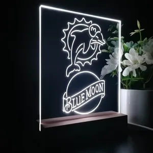 Miami Dolphins Blue Moon LED Desk Light