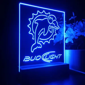 Miami Dolphins Bud Light LED Desk Light