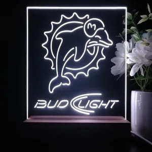 Miami Dolphins Bud Light LED Desk Light