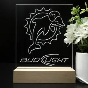 Miami Dolphins Bud Light LED Desk Light