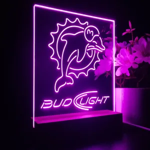 Miami Dolphins Bud Light LED Desk Light