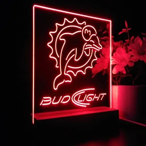 Miami Dolphins Bud Light LED Desk Light