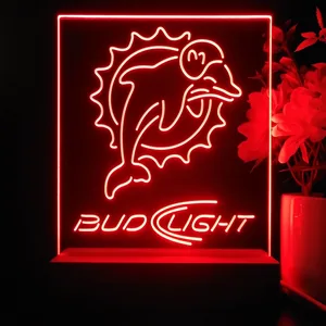Miami Dolphins Bud Light LED Desk Light