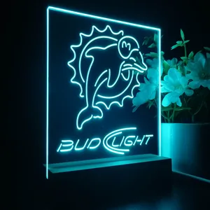 Miami Dolphins Bud Light LED Desk Light