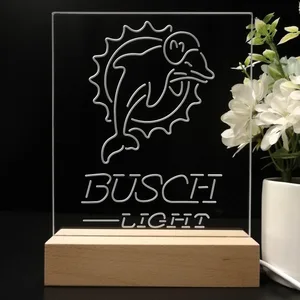 Miami Dolphins Busch Light LED Desk Light