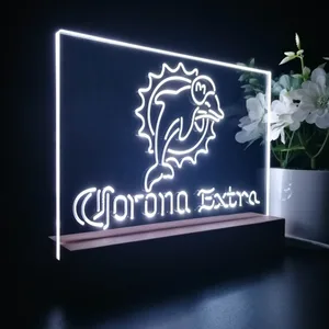 Miami Dolphins Corona Extra LED Desk Light