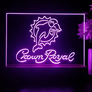 Miami Dolphins Crown Royal LED Desk Light