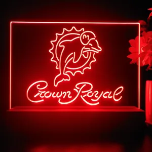 Miami Dolphins Crown Royal LED Desk Light