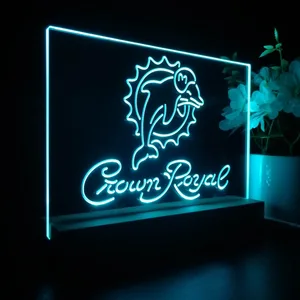 Miami Dolphins Crown Royal LED Desk Light