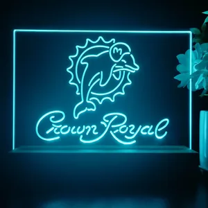 Miami Dolphins Crown Royal LED Desk Light