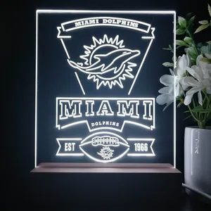 Miami Dolphins EST 1966 LED Desk Light