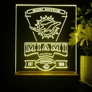 Miami Dolphins EST 1966 LED Desk Light