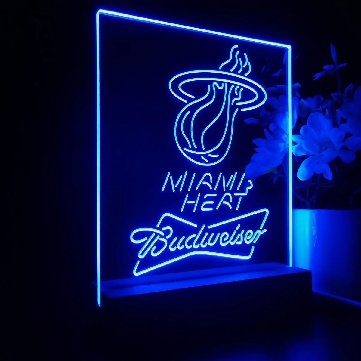 Miami Heat Budweiser LED Desk Light