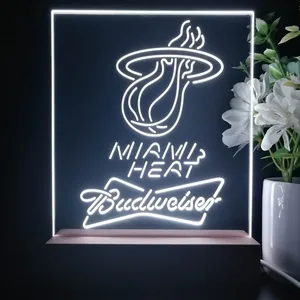 Miami Heat Budweiser LED Desk Light