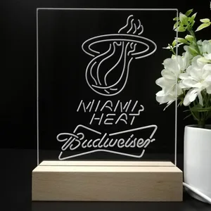 Miami Heat Budweiser LED Desk Light