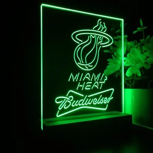 Miami Heat Budweiser LED Desk Light