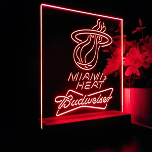 Miami Heat Budweiser LED Desk Light