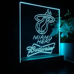 Miami Heat Budweiser LED Desk Light