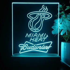 Miami Heat Budweiser LED Desk Light