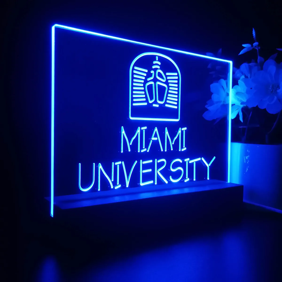 Miami University Logo LED Desk Light
