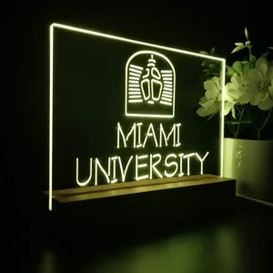 Miami University Logo LED Desk Light