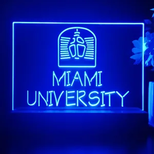 Miami University Logo LED Desk Light