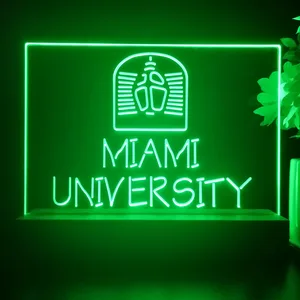 Miami University Logo LED Desk Light