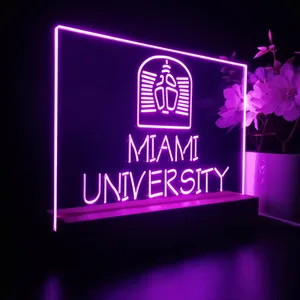 Miami University Logo LED Desk Light