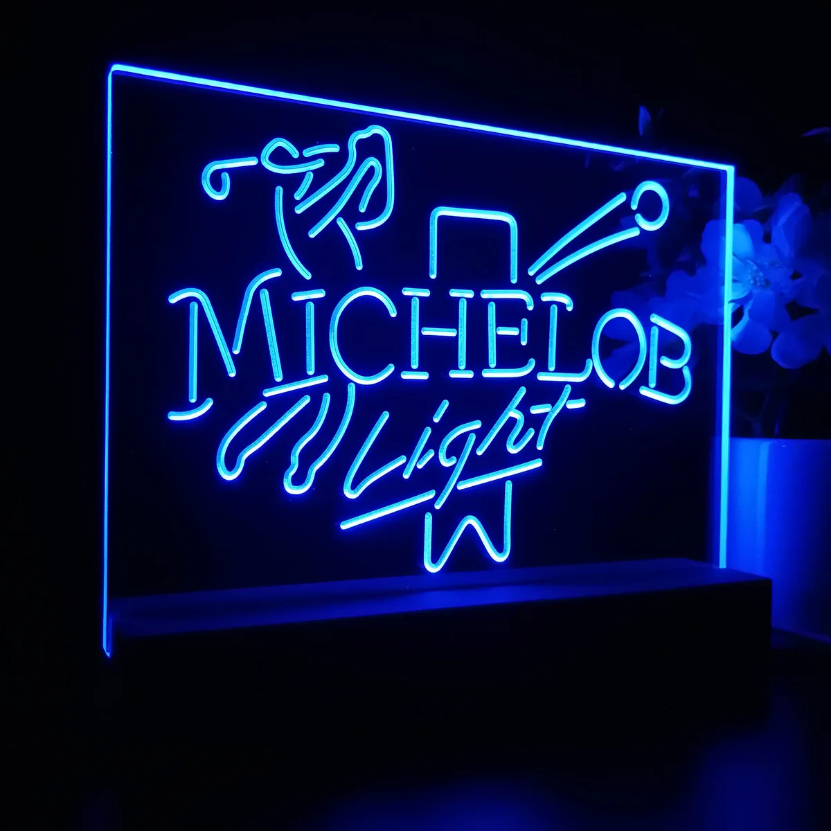 Michelob Light Golf LED Desk Light