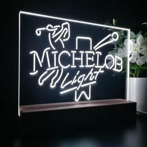Michelob Light Golf LED Desk Light
