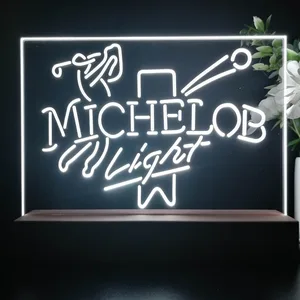 Michelob Light Golf LED Desk Light