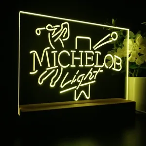 Michelob Light Golf LED Desk Light