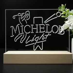 Michelob Light Golf LED Desk Light