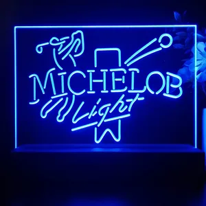 Michelob Light Golf LED Desk Light