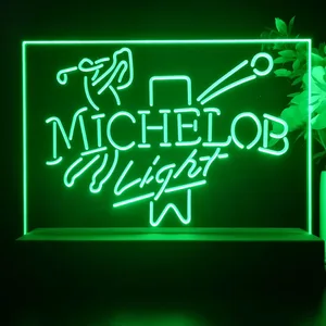 Michelob Light Golf LED Desk Light