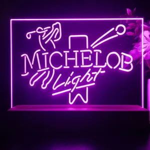 Michelob Light Golf LED Desk Light