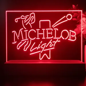 Michelob Light Golf LED Desk Light