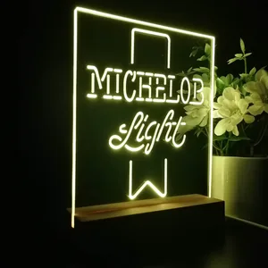 MIchelob Light Logo LED Desk Light