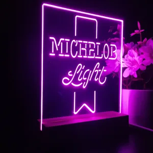 MIchelob Light Logo LED Desk Light