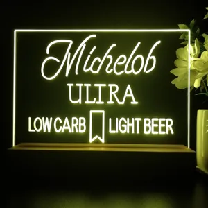 Michelob Ultra Low Carb Light Beer LED Desk Light