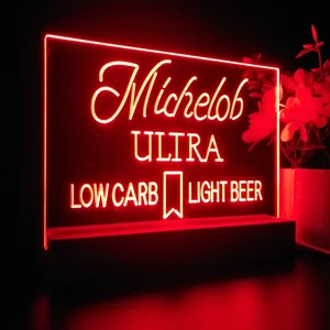 Michelob Ultra Low Carb Light Beer LED Desk Light