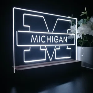 Michigan Wolverines Logo 1 LED Desk Light