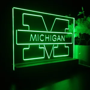 Michigan Wolverines Logo 1 LED Desk Light