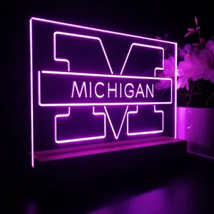 Michigan Wolverines Logo 1 LED Desk Light