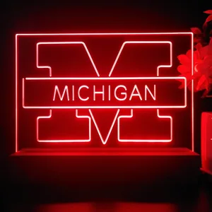 Michigan Wolverines Logo 1 LED Desk Light