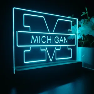 Michigan Wolverines Logo 1 LED Desk Light