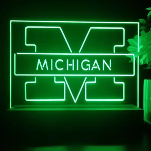 Michigan Wolverines Logo 2 LED Desk Light