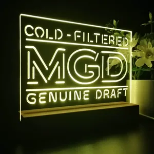 Miller Genuine Draft Banner 1 LED Desk Light